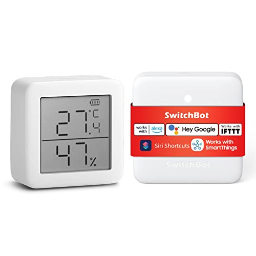 SwitchBot ハブミニ 温湿度計 2個セット スイッチボット スマートホーム 学習リモコン スマートリモコン 赤外線家電を管理 家電を遠隔操作 家電自動化 スマホで温度湿度管理 Alexa Go 7,344円