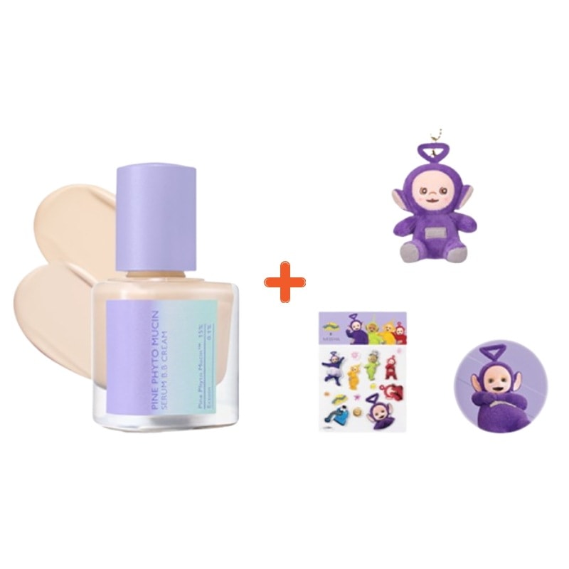 [25SS/新作](+キーリング+ステッカー+パフ贈呈)レイヤリングフィット ファインフィトミューシン セラムBBクリーム 30ml SPF50+ PA++++ 企画セット #テレタビーズ