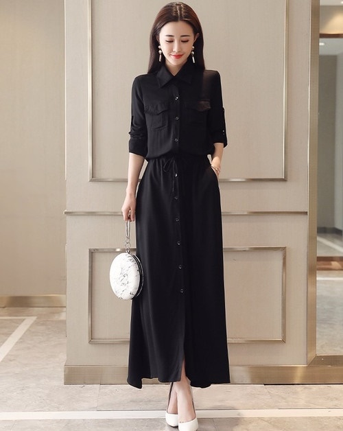 A1116.シャツワンピース 2019 春夏 sale ドレス カジュアル エレガント お呼ばれ 結婚式 披露宴 パーティー 女子会 レストラン デート