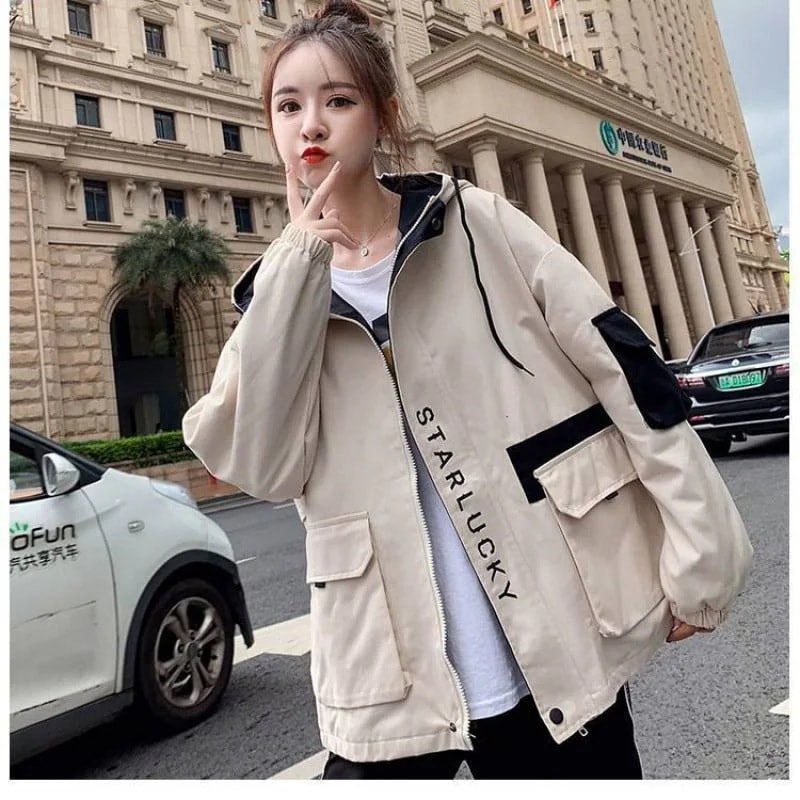 【作セール】マウンテンパーカーレディースアウター秋服ジャケットフード長袖カジュアル旅行ゆったり体型カバー登山オーバー