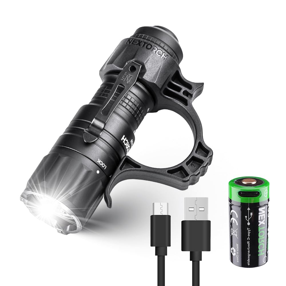 懐中電灯 小型 led 強力 充電式 1000ルーメン フラッシュライト タクティカルライト 高輝度 多機能 軽量 明るい 5モード ロック機能 IPX8防水 電池残量表示 停電 防災 緊急用 登山