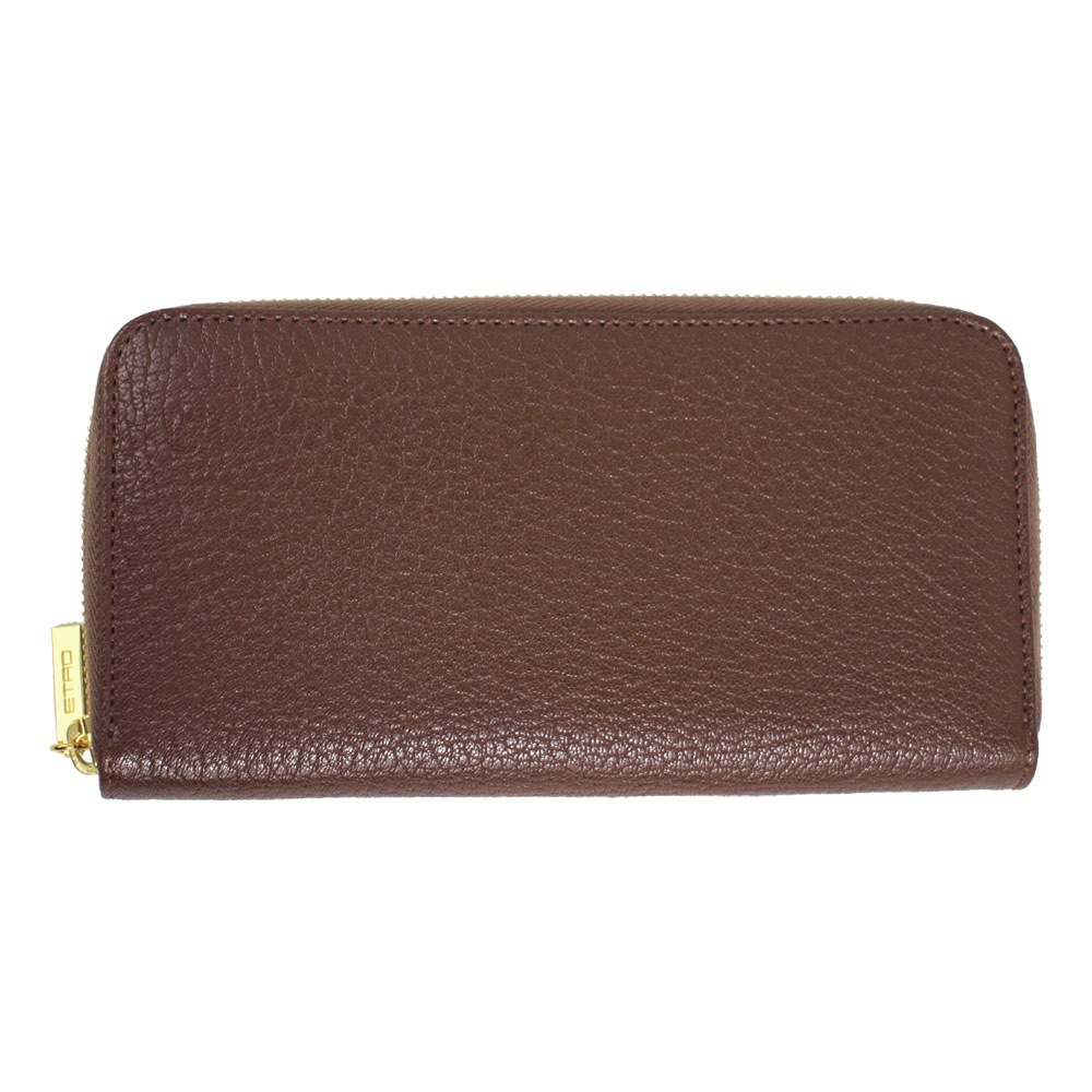 ラウンドファスナー長財布 型押しレザー ブラウン系 1G217 3997 7000