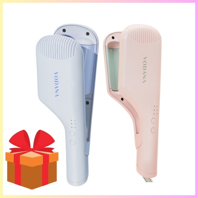 コンパクト ウェーブアイロン 32mmパウダーブルー/パウダーピンク波波波波 6,980円