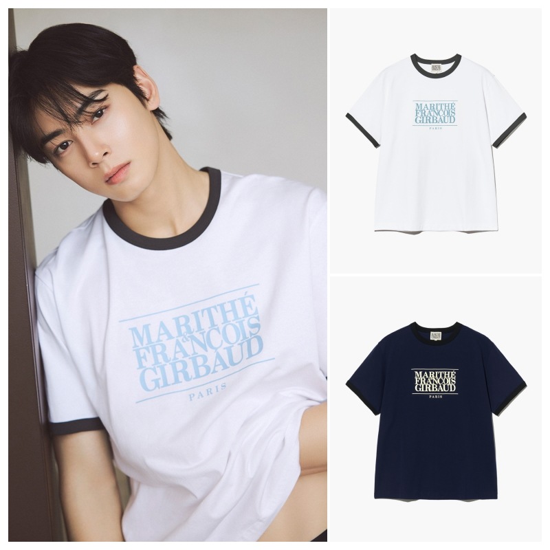 【MARITHEFRANCOISGIRBAUD】 CLASSIC LOGO COLOR POINT TEE : 2COLORS