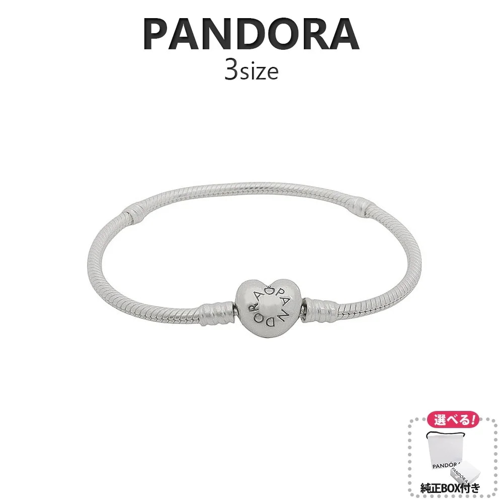 Moments Heart & Snake Chain Bracelet 590719 ブランド純正BOX&ショッパー付 アクセサリー ブレスレット レディース シルバー 並行輸入品