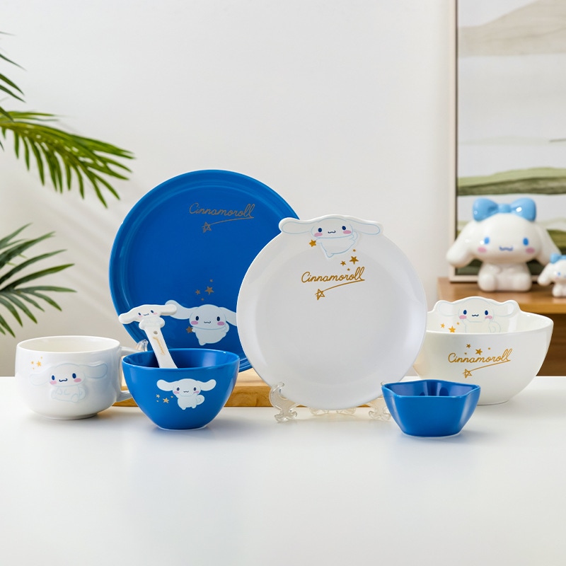 サンリオ Sanrio 一人用食器セット 漫画ボウルとプレート 高温耐性食器組み合わせギフトボックス