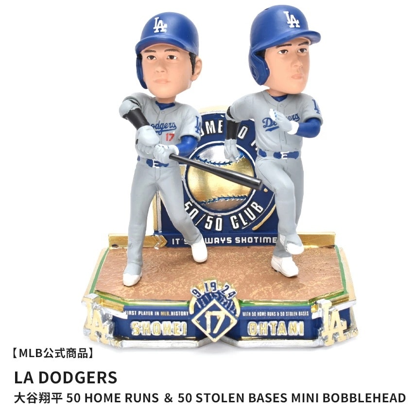 Shohei Ohtani Los Angeles Dodgers 50 Home Runs ＆ 50 Stolen Bases Mini Bobblehead 人形 フィギュア 首振り 大谷翔平 選