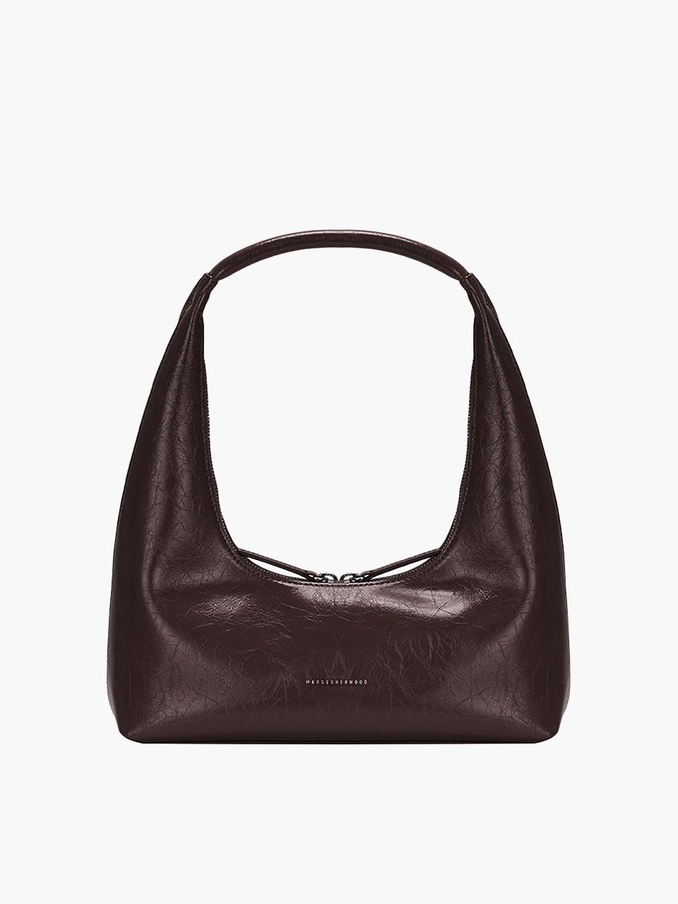 【MARGESHERWOOD】 HOBO SHOULDER : DARK BROWN CRINKLE