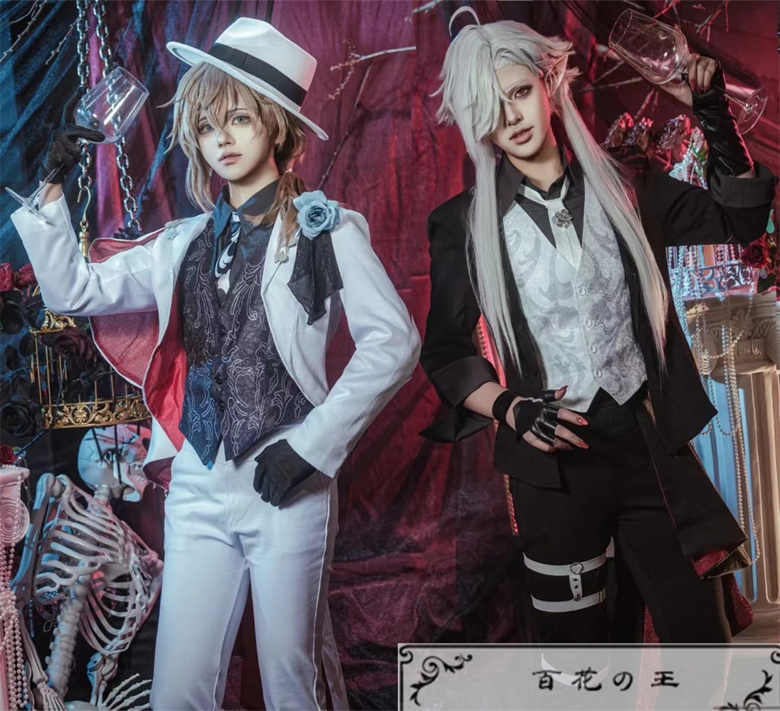 在庫品 VTuber バーチャルライバー ChroNoiR ヒアソビ Kuzuha 葛葉 knkn Kanae 叶 スーツセット 制服 新衣装 コスプレ衣装 コスチューム ハロウィン 変装 仮装