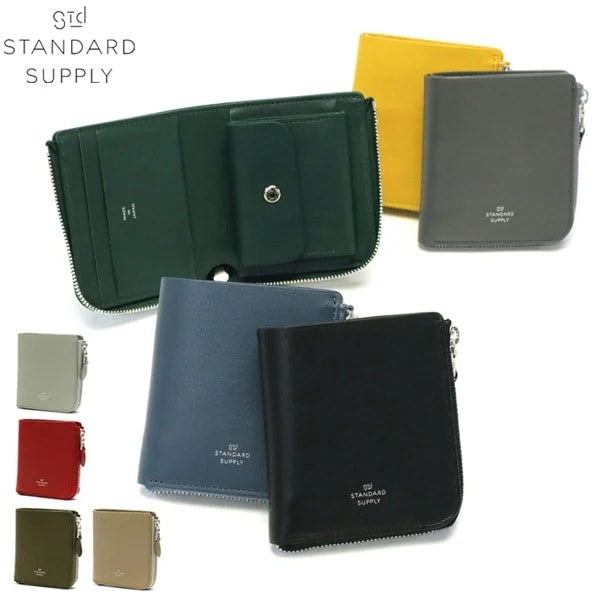 セール 正規取扱店 財布 PAL HALF ZIP WALLET 二つ折り L字ファスナー 革 小銭入れ 日本製