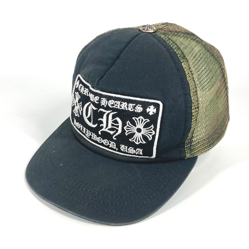 キャップ ロゴ 迷彩 カモフラ メッシュ 帽子 キャップ帽 ベースボール コットン グリーン