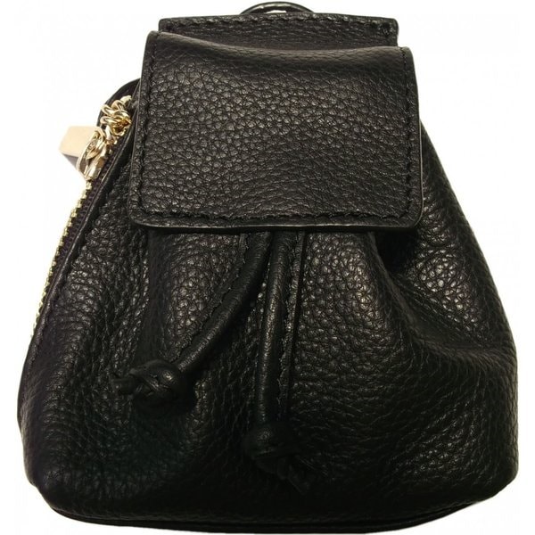 バーニーズニューヨーク 本革製 レザー コインケース キーホルダー ブラック BN4-018