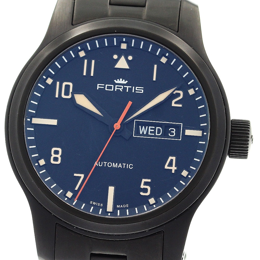 フォルティス FORTIS 655.18.158 フリーガー デイデイト 自動巻き メンズ 良品 _897296【中古】