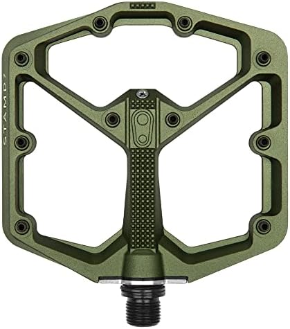 Crankbrothers クランクブラザーズ ペダル スタンプ7 大型マウンテンバイク ペダル ダークグリーン迷彩コレクション MTB エンデューロ DH BMX 凹型プラットフォーム フラッ...