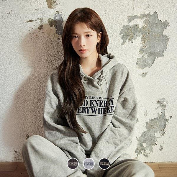 [][노정의PICK] 325932 毛起毛テリーフードプルオーバー(グッドエネルギー)[25WINTER冬新作][25WINTER][冬新商品