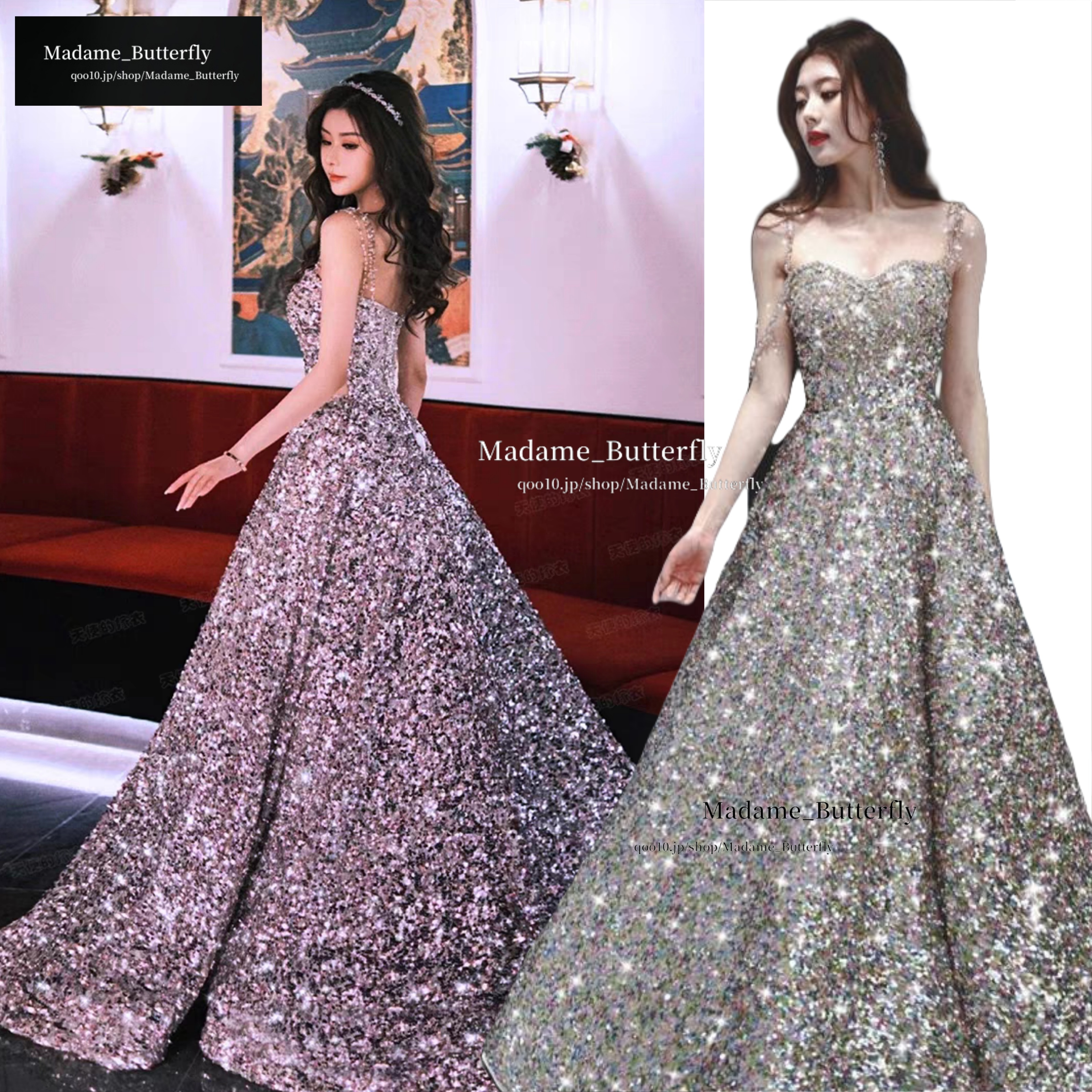 パーティードレス ウェディングドレス 花嫁ロングドレス 結婚式 二次会 エレガント お呼ばれ 挙式 姫系発表会 コンサート パーティー 美しいダイヤモンド きらきらしたドレス 11,399円