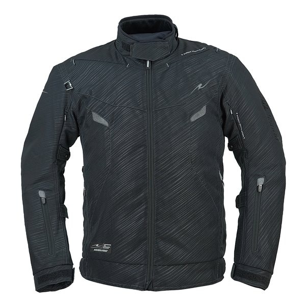 バイク用 エアベントライディングジャケット スラッシュ-ブラック/LLサイズ RR7251SS-BK4