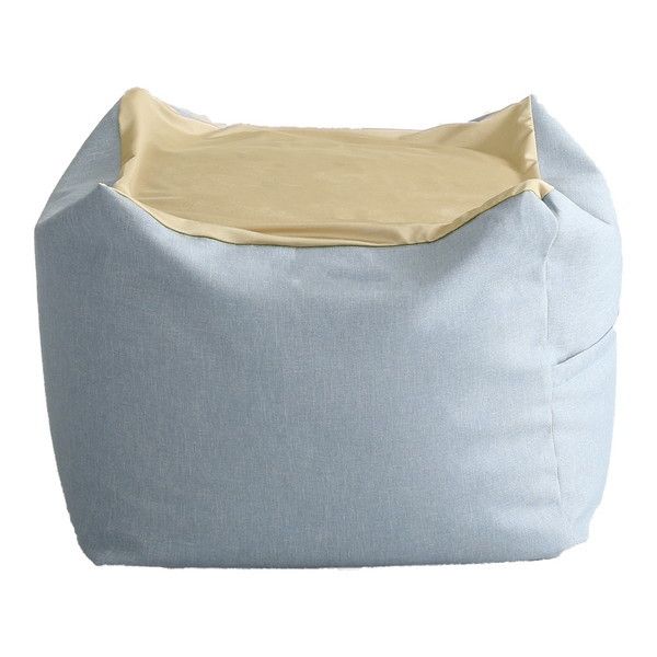 SH-07-NGMV-M キューブ型ビーズクッション Guimauve Neo-ギモーブネオ- カラーズ Mサイズ ライトブルー メーカー直送