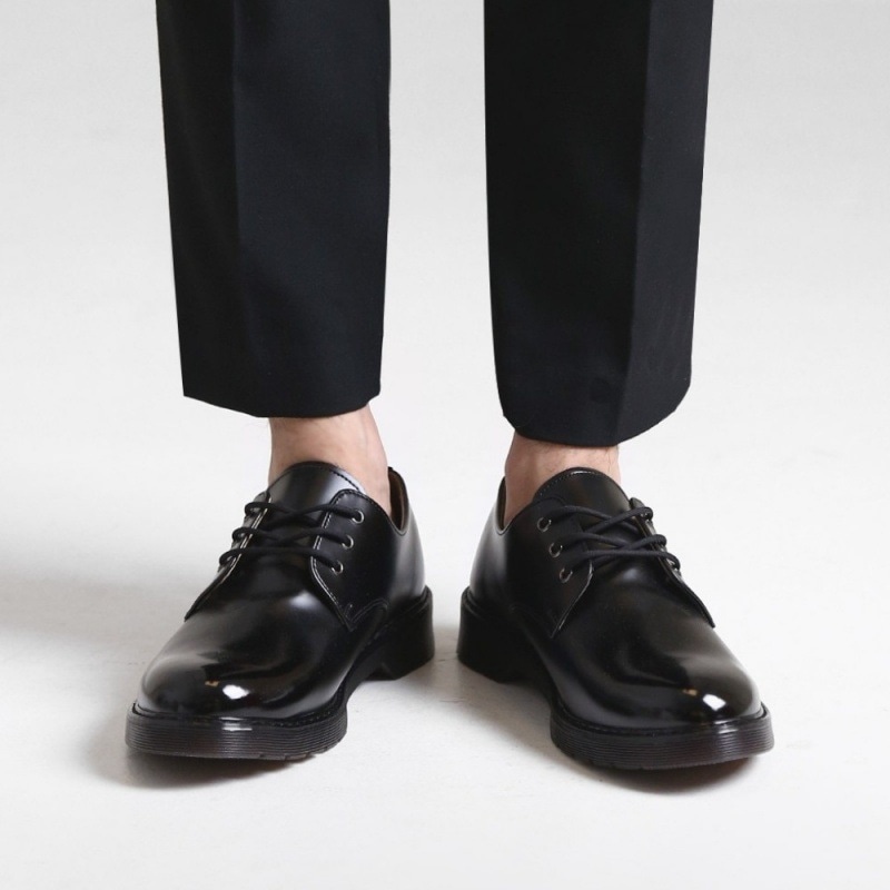 【JFGMALL】3ホールダービーシューズラフィットブラック