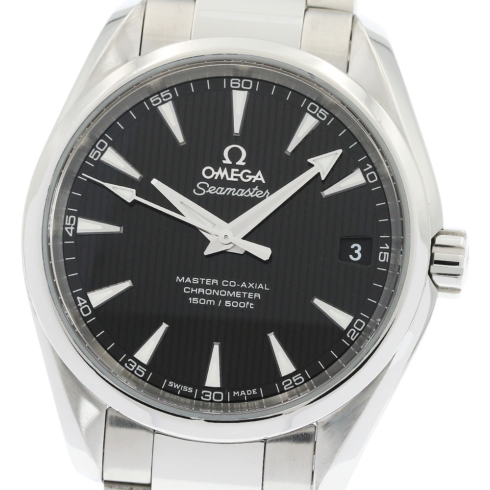 オメガ OMEGA 231.10.39.21.01.002 シーマスター アクアテラ マスターコーアクシャル デイト 自動巻き メンズ 良品 _944980【中古】