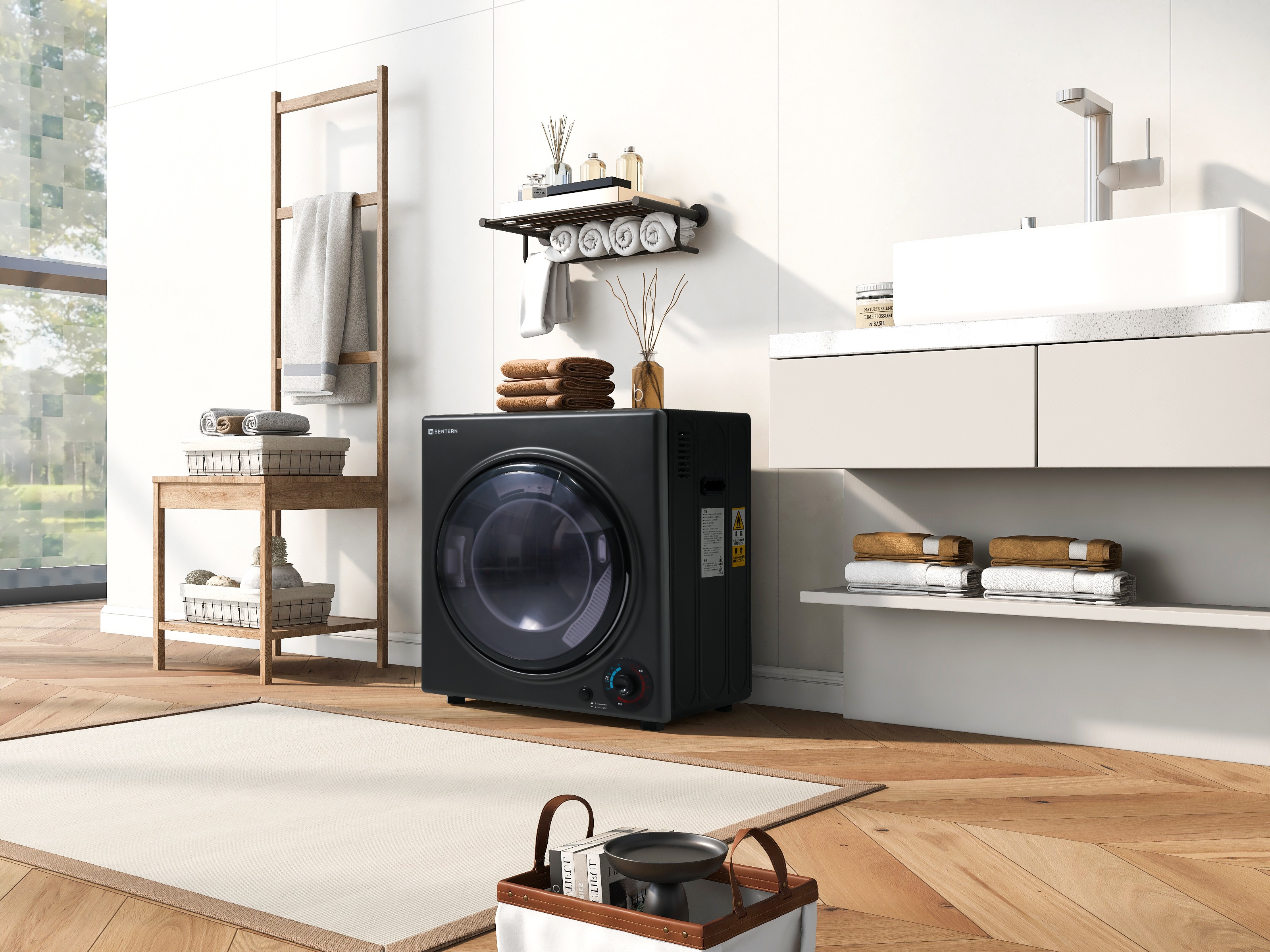 【国内発送】【新品】6kg衣類乾燥機壁掛け しわ防止 湿気対策 梅雨対策 花粉対策カビ対策除湿 洋服ふとん布団やさしく乾燥一人暮らし 家庭用ブラック