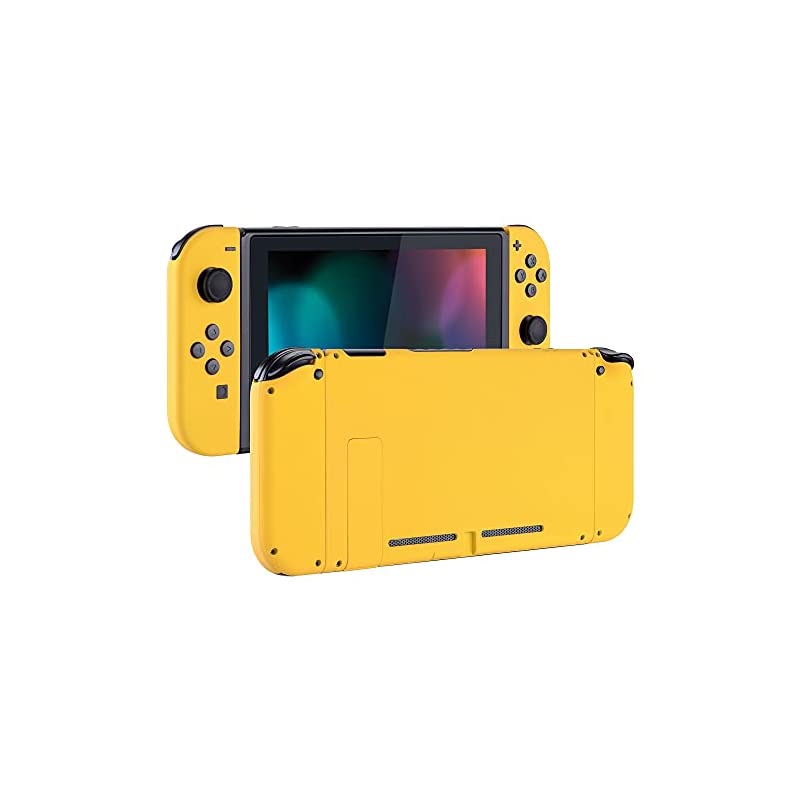 Switchコンソール用バックプレートジョイコンホルダーハンドルコントローラー【イエロー】