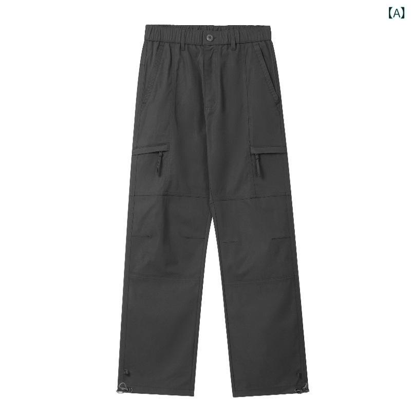 カーゴパンツ　メンズ　レディース RAIN EDM アメリカン ストリート アウトドア 機能性 オーバー オール メンズ レトロ ストレート カジュアル パンツ