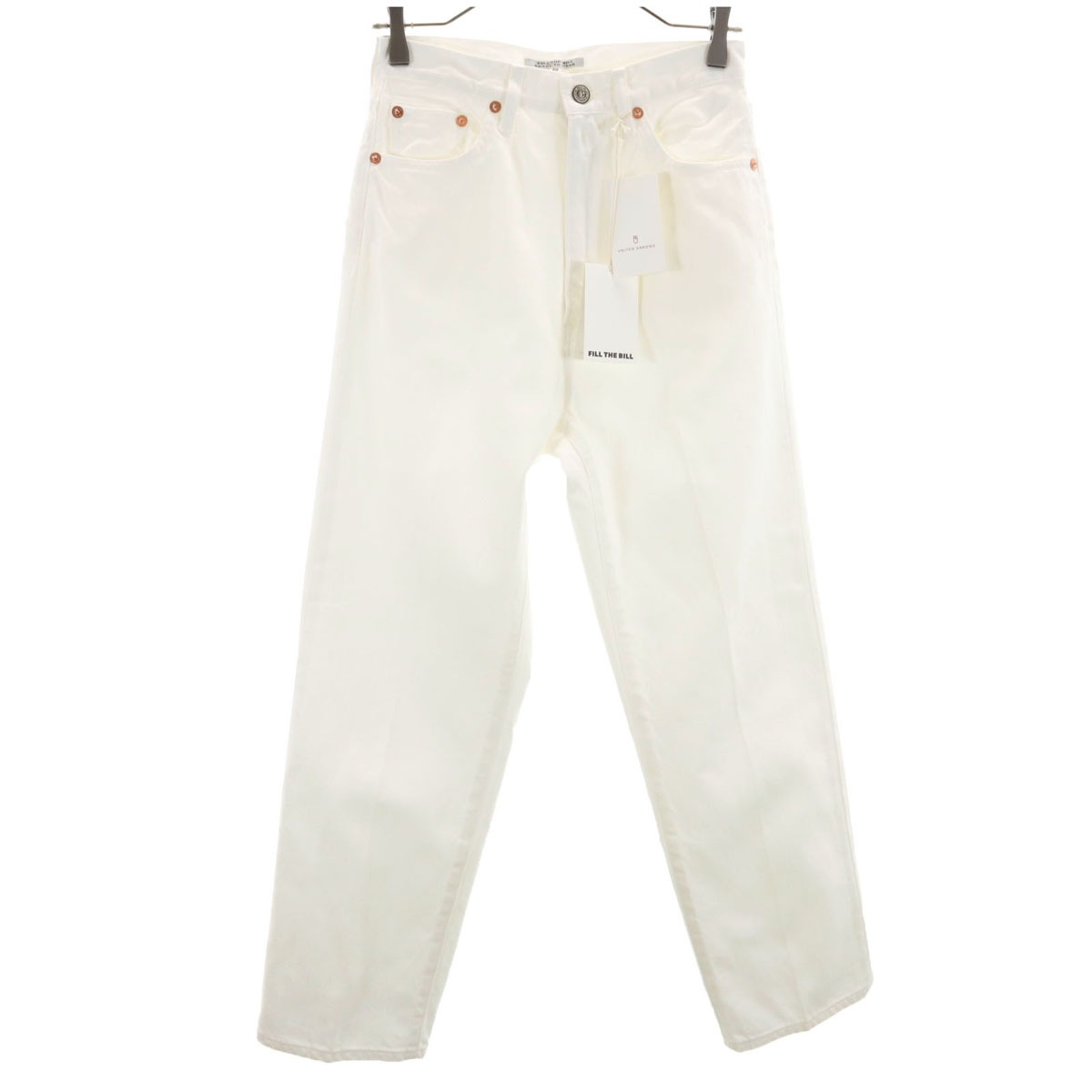 未使用 日本製 ロングパンツ W29 ホワイト レディース 古着