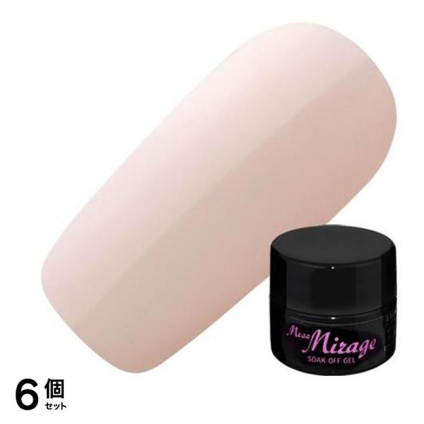 Miss Mirage(ミスミラージュ) ソークオフジェル ヌーディー ブライダルピンク M135S 2.5g 6個セット