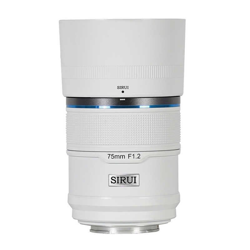 SIRUI　オートフォーカスレンズ F1.2 APS-C 75mm E/ホワイト ［ソニーE / 単焦点レンズ］ ホワイト　75AS12E-W-JP