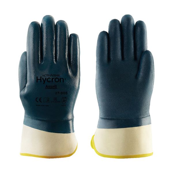 （まとめ） アンセル撥油ニトリルコーティング手袋 アクティブアーマー ハイクロン 27-905 Lサイズ 27-905-9 1双 [x5セット]