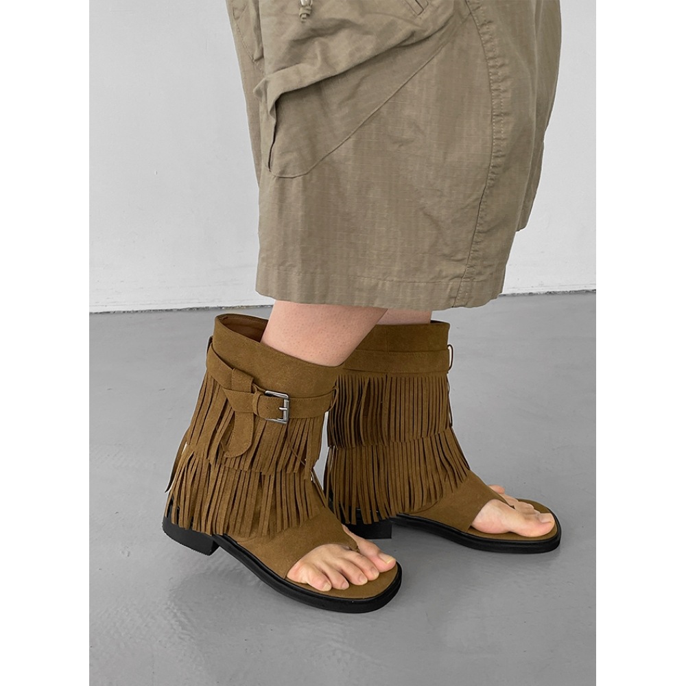 ブラックアップ ホルピ テスル スエード ジョリー ミドルブーツ