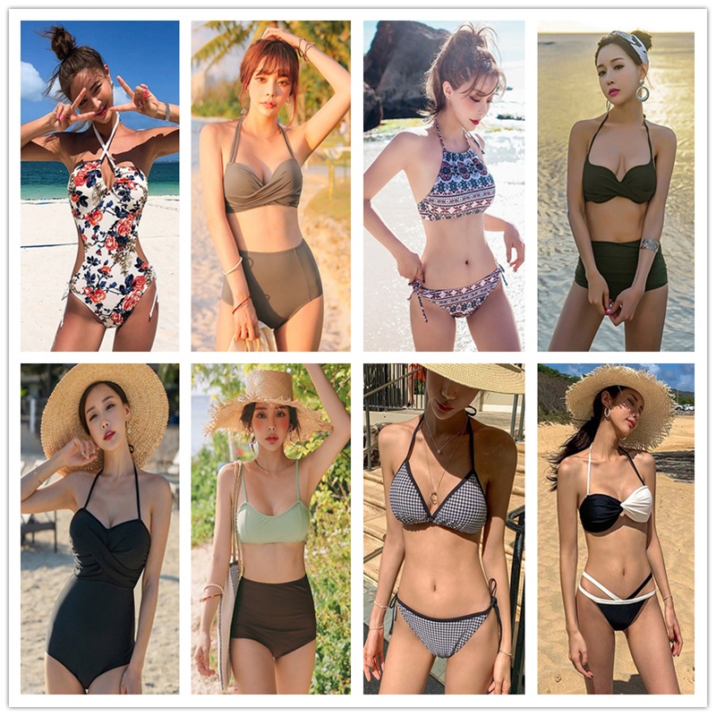 水着レディース 2点セット タンキ ビキニ ワンピース水着 可愛い キレイ セクシー 韓国ファッショ Kodja Com