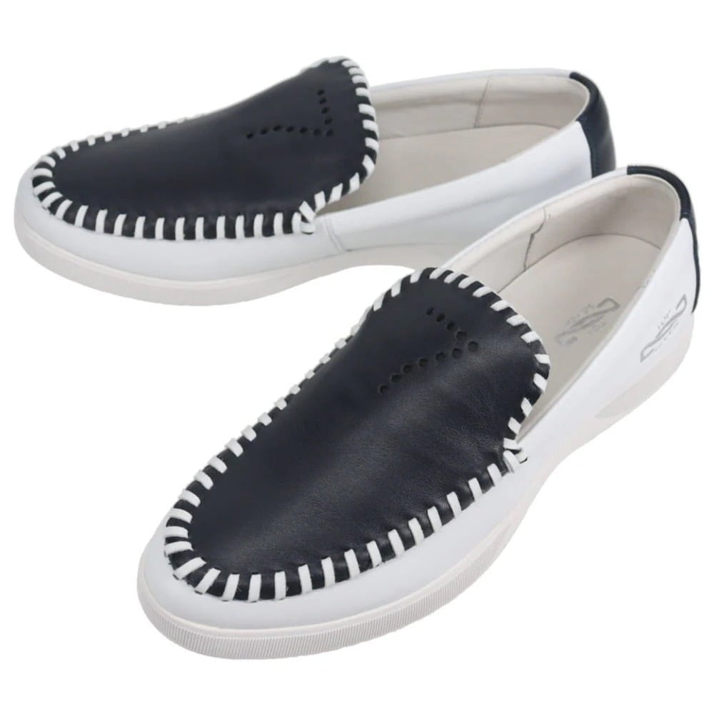 正規品 T7-At297 SlipO ホワイト/ネイビー