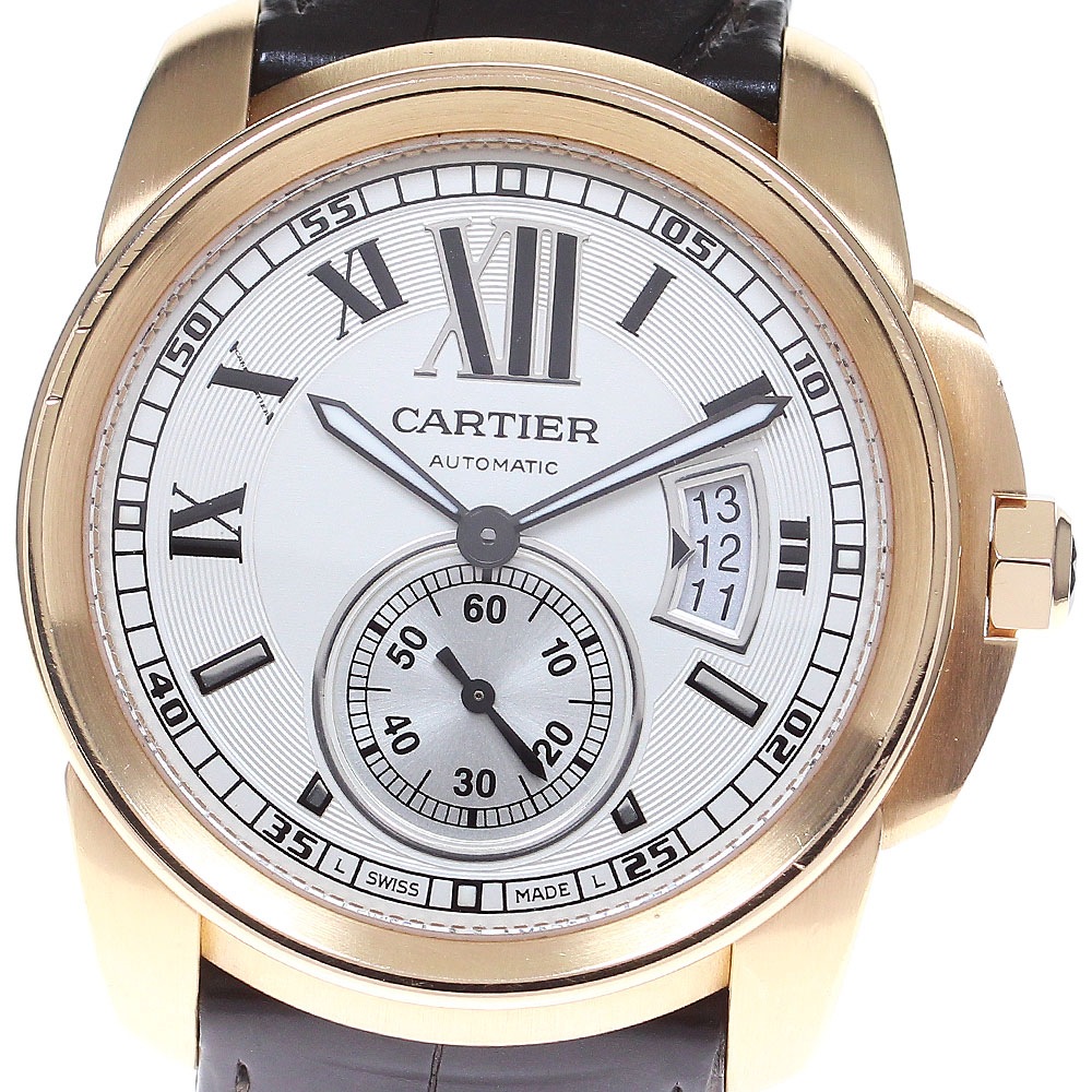カルティエ CARTIER W7100009 カリブル ドゥ カルティエ K18PG 自動巻き メンズ _835059【中古】