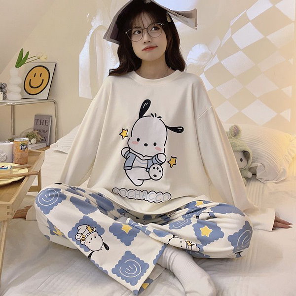 にゃんち　パジャマ　M 楽天市場】Kaimin Labo レディースパジャマ ストレッチ雲ごこち