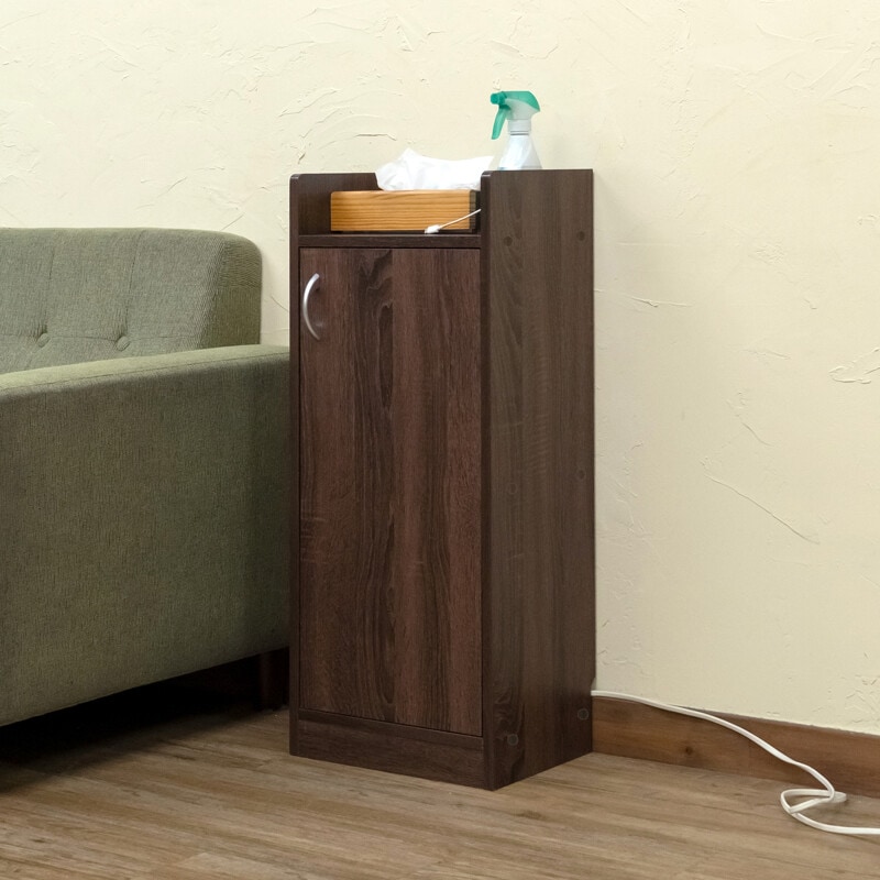 ラック 棚 ルーターラック 電話台 扉付き 木製 木目柄 おしゃれ ナチュラルモダン サイドボード サイドラック キャビネット スリム 幅330mm