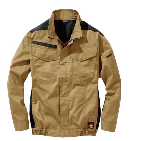 村上被服 HOOH 難燃長袖ブルゾン V4202 キャメル サイズ：L 服単品 (バッテリー・ファン・ケーブル別売)