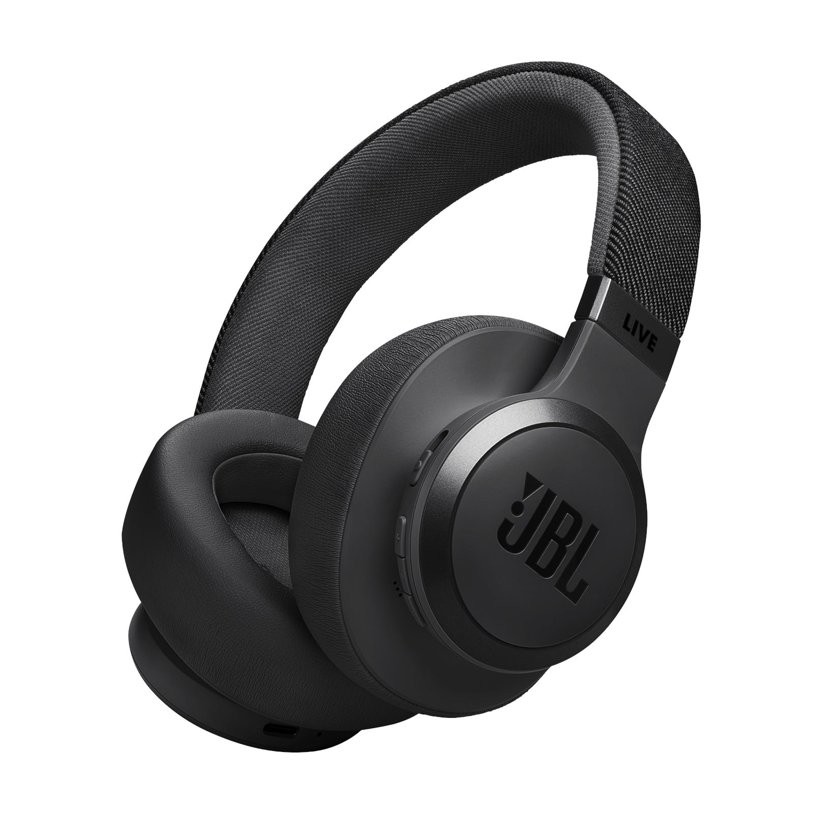 JBL LIVE 770 NC スタイル/デザイン/ハイブリッドノイズキャンセリング/Bluetooth対応/マルチポイント/オーバーイヤーヘッドホン/ブラック/JBLLIVE770NCBLK