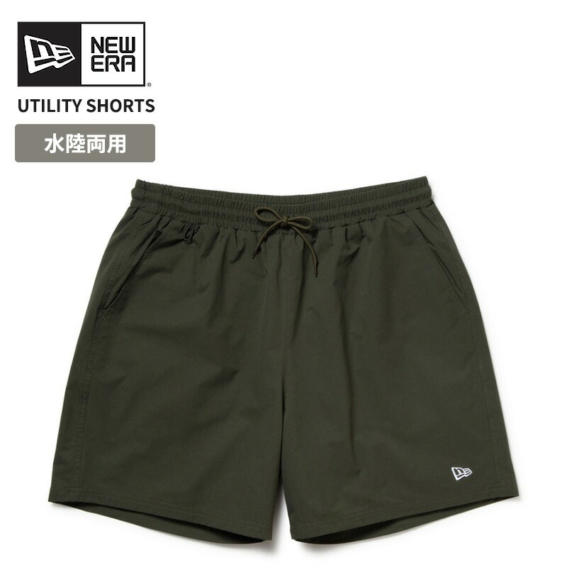 ニューエラ メンズ ショートパンツ 水陸両用 耐塩素加工 サーフパンツ NEW ERA ユーティリティー ショートパンツ 14391930
