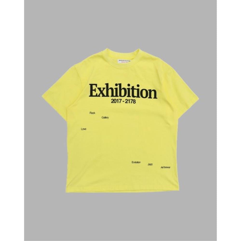 THE MUSEUM VISITOR EXHIBITION GRAPHIC TSHIRTS YELLOW 121