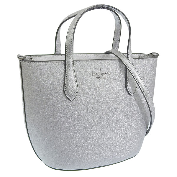 ケイトスペード バッグ レディース ショルダーバッグ トートバッグ アウトレット 2WAY シルバー グリマー グリッターミックスド マテリアル サッチェル glimmer glitter mixed