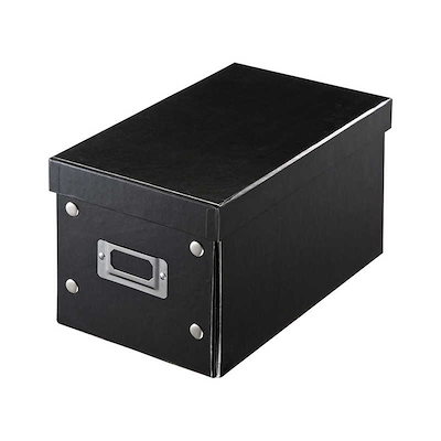 他サイト： サンワサプライ　CD・DVD・ブルーレイ用 [10～25枚収納] 組み立て式CD BOX W165mm ブラック FCD-MT3BKN　FCD-MT3BKNの商品画像
