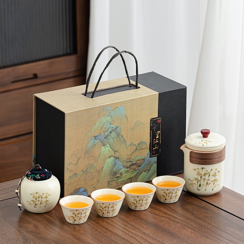 千里江山ギフトボックス高級カンフー茶器古韻セット携帯速客杯企業可