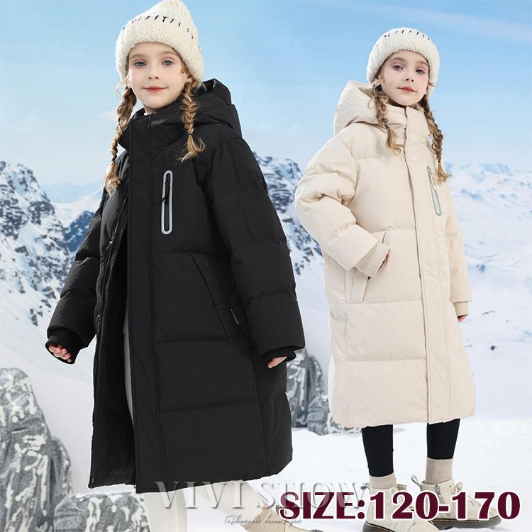 【赤字開催】子供服 女子 男子 アウター 中綿コート キッズ ダウンジャケット ロングコート 中綿ジャケット 子供コート 厚手 フード付き おしやれ 暖かい 防寒