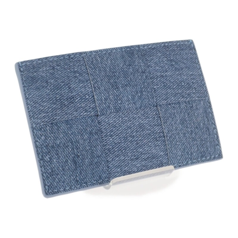 カセット 748052V49K14288 カードケース ラムスキン ブルーメランジェ メンズ【Aランク】