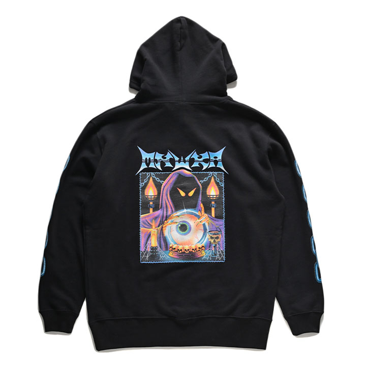 MISHKA パーカー スケボー 長袖 スウェット 裏パイル トップス メンズ 黒 大きいサイズ フードパーカー おしゃれ スカル 鎖 チェーン b系