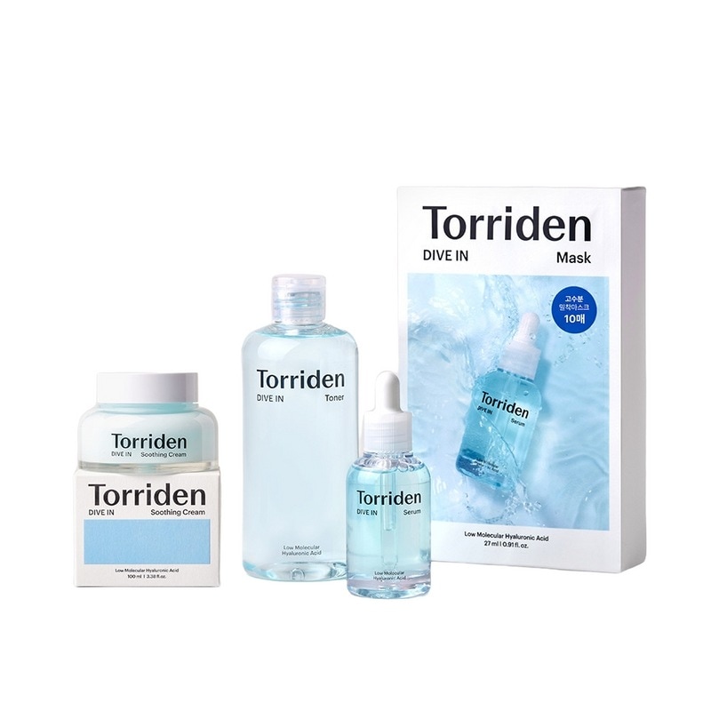 [4種セット]トリーデンダイブイン水分4種セット（トナー+セラム+スーディングクリーム+マスク10枚）