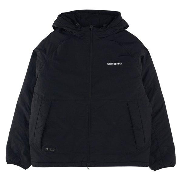 エッセンシャルプラスフード付きパディングジャケット UQ123CPJ16 BLK0
