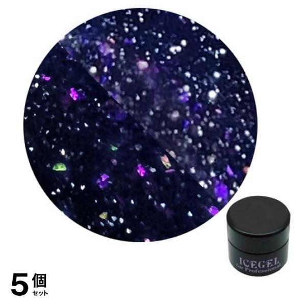 ICEGEL(アイスジェル) A BLACK ミッドナイトシャインジェル 1341 ミッドナイトサファイア 3g 5個セット
